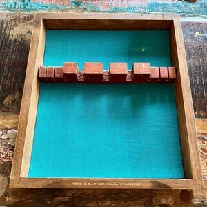 Reed & Barton MCM Studio Stainless Flatware Wooden Tray